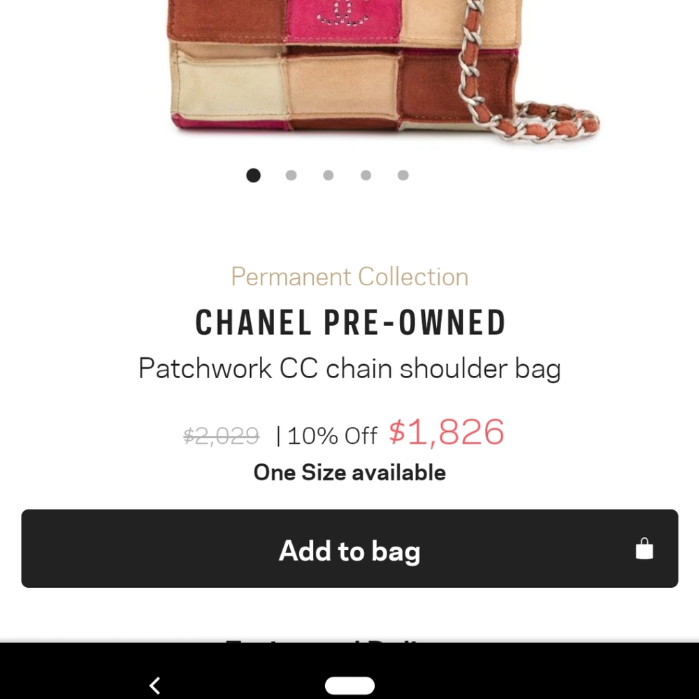 Chanel Mini patchwork shoulder bag - Picture 4 of 5